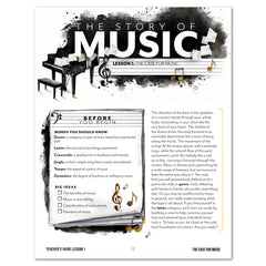 Music homeschool unit study digital teacher guide lesson one part one 