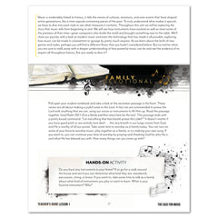 Music homeschool unit study digital teacher guide lesson one part two 