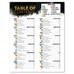 Music homeschool unit study digital student workbook table of contents part one upper elementary