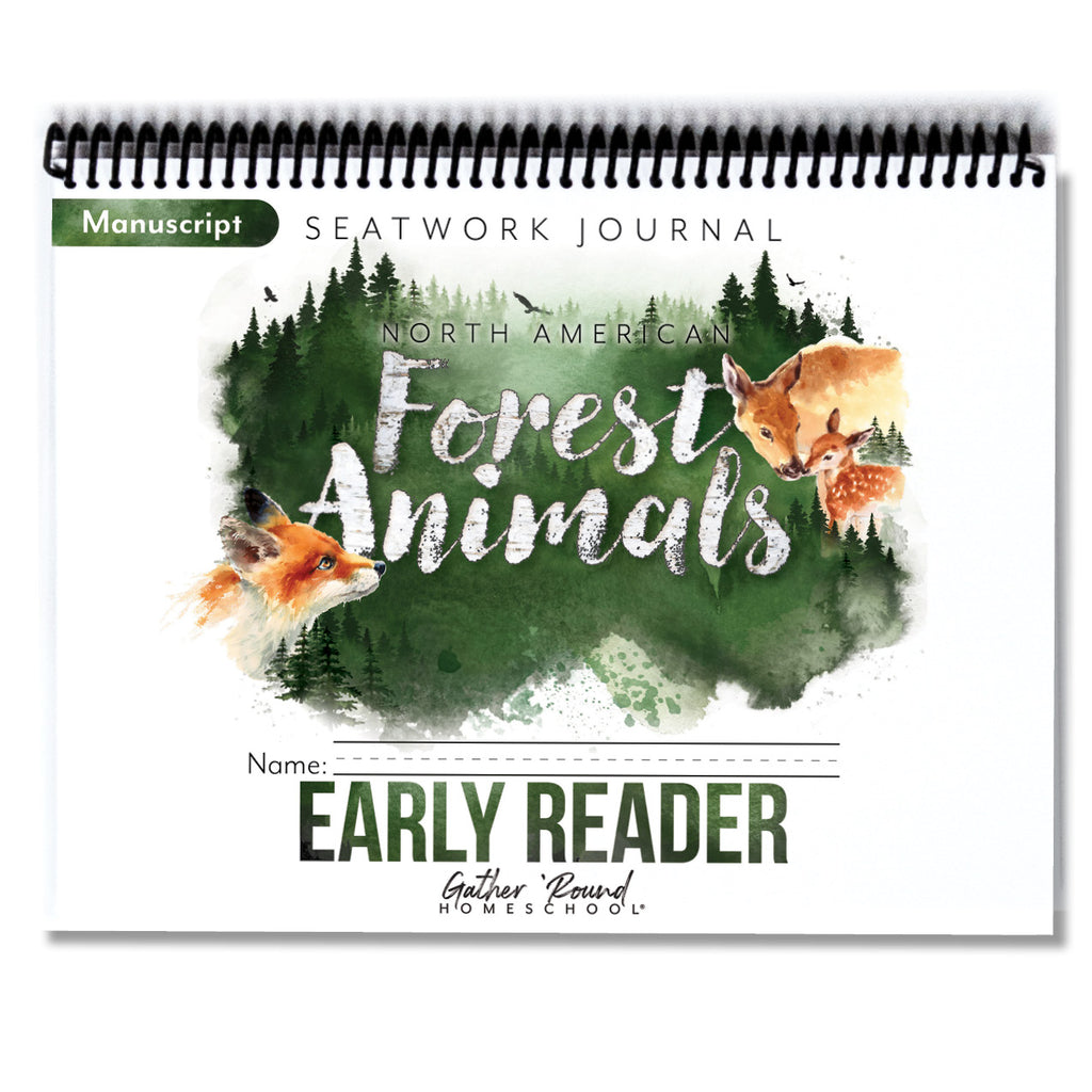 North American Forest Animals Printed Seatwork Books