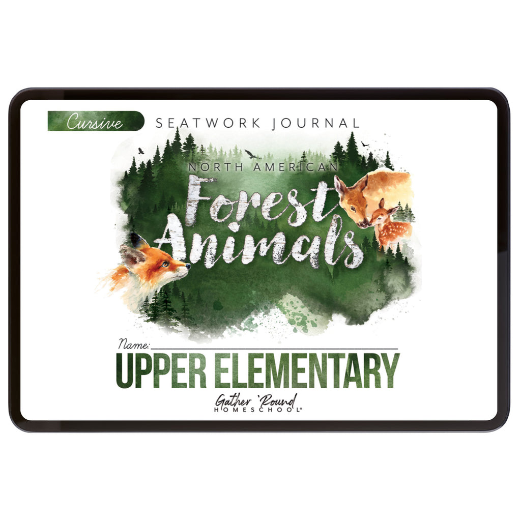 North American Forest Animals Digital Seatwork Books