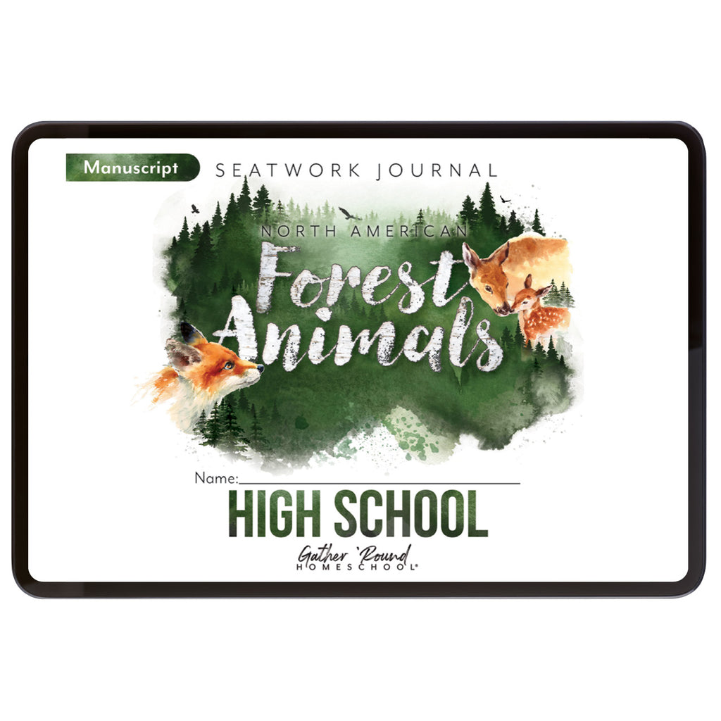 North American Forest Animals Digital Seatwork Books