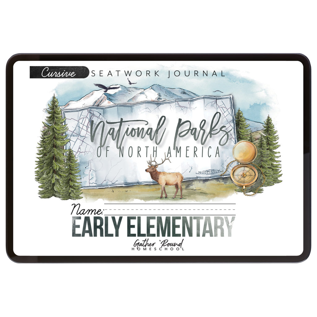 National Parks Digital Seatwork Books