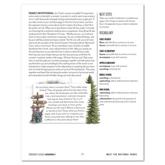 National Parks of North America homeschool unit study printed teacher guide lesson two part two 