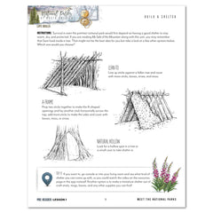 National Parks of North America homeschool unit study printed student workbook for pre-reader with Teacher's Guide  lesson one