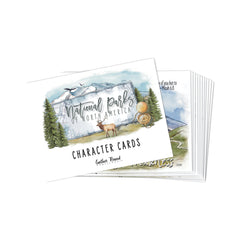 National Parks of North America Character Cards digital on cardstock