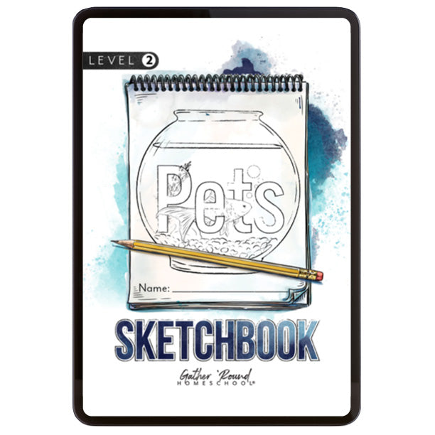 Pets homeschool unit study digital level two sketchbook