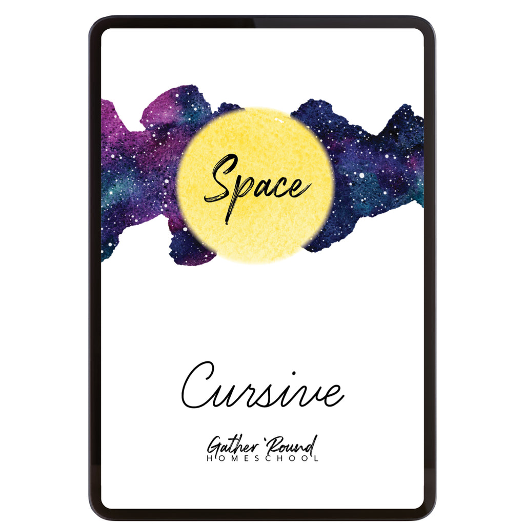 Space Cursive Writing Digital Book