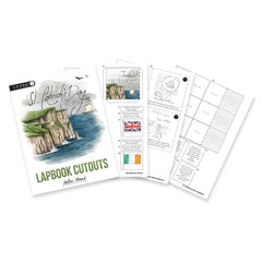 St. Patrick's Day homeschool unit study, digital lapbook with Teacher's Guide lapbook cutouts level one cutouts