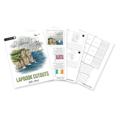 St. Patrick's Day homeschool unit study, digital lapbook with Teacher's Guide lapbook cutouts level two