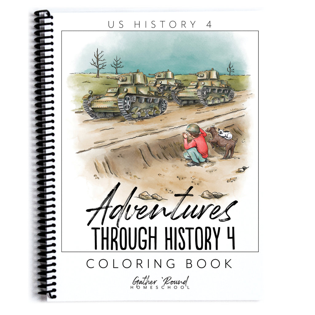 US History 4 Printed Coloring Book