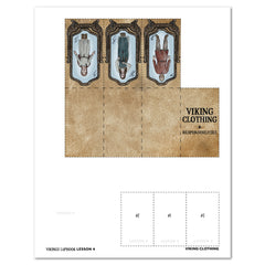 Vikings Homeschool Unit Study Digital Lapbook Lesson 4 Cutouts Viking Clothing