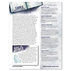 Weather + Natural Disasters Homeschool Unit Study Digital Teacher's Guide Lesson 1 Thunderstorms and Lighting Strikes