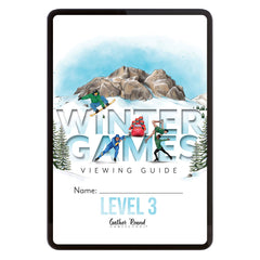 Winter Games Homeschool Unit Study Digital Download Level 3 Student Book