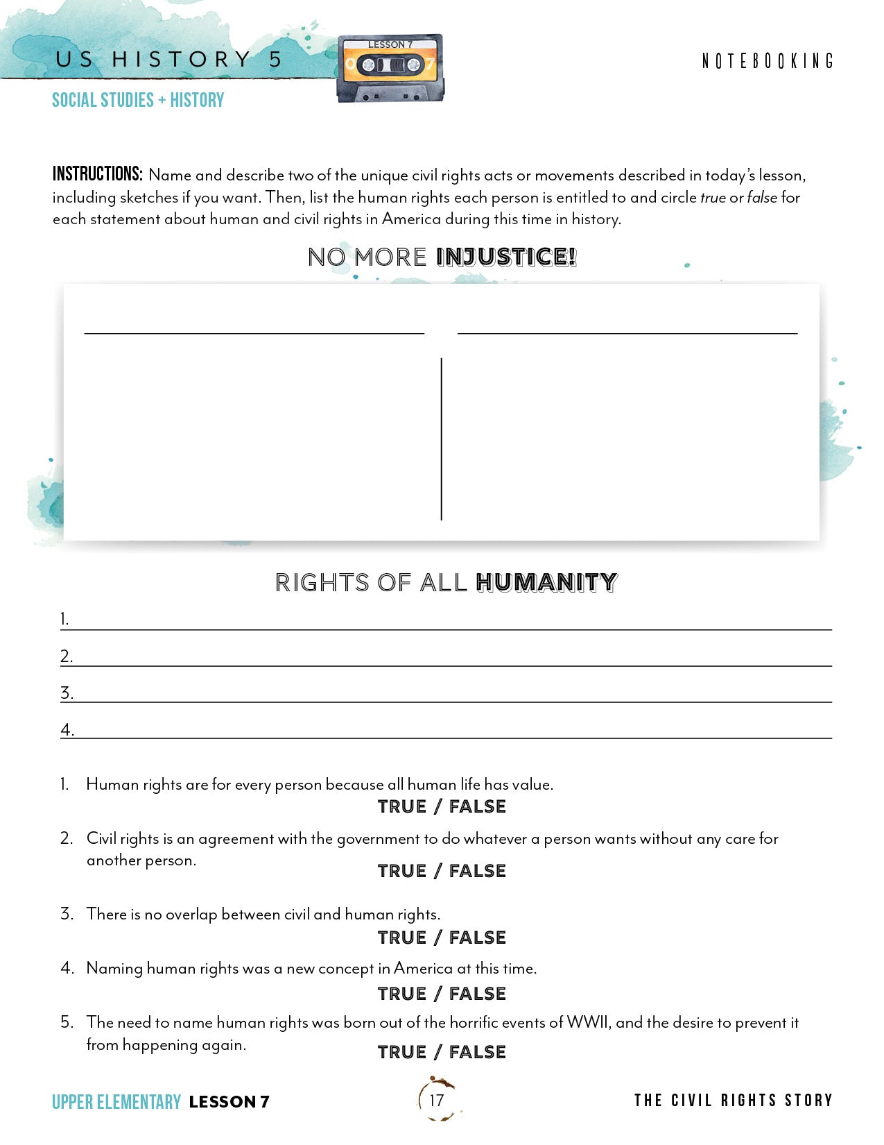 US History 5 Unit (Digital Bundles)