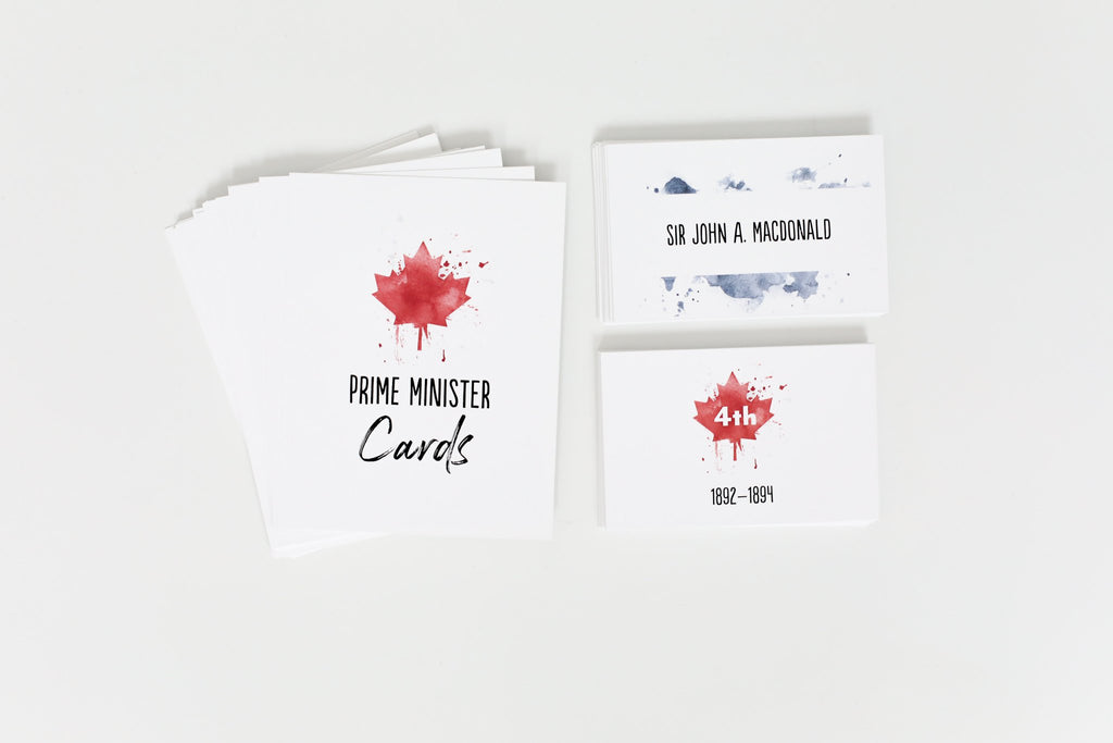 Canadian Government Printed Prime Minister Flashcards