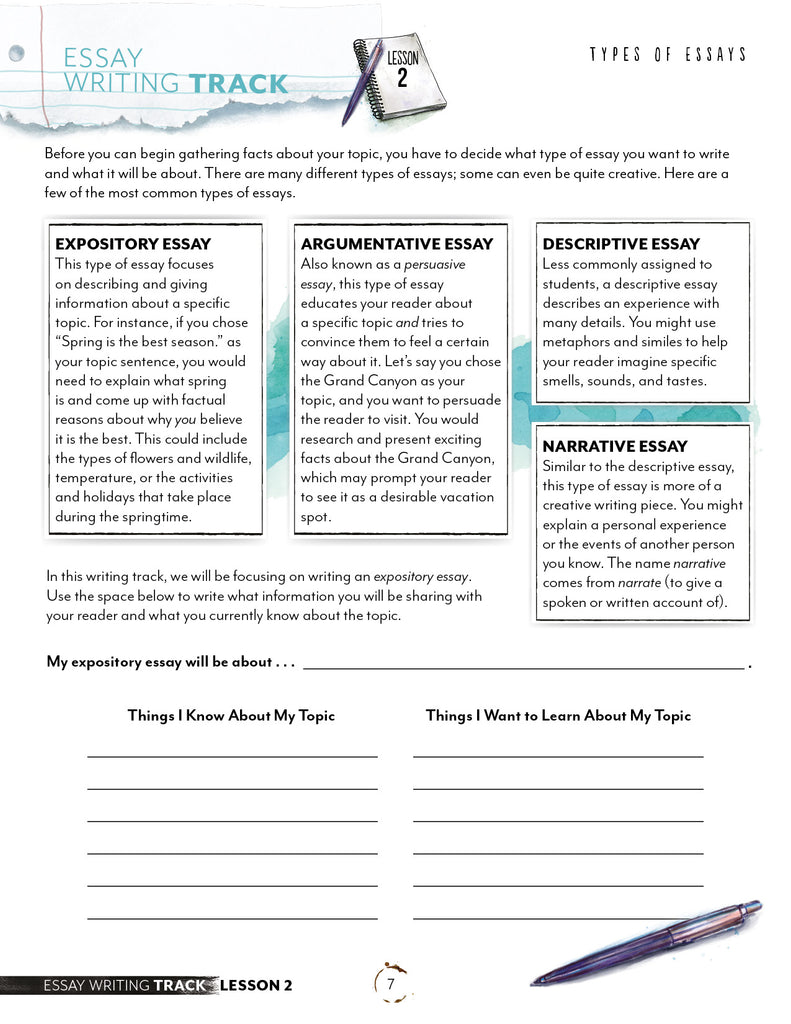 Essay Digital Writing Track β Gather 'Round Homeschool