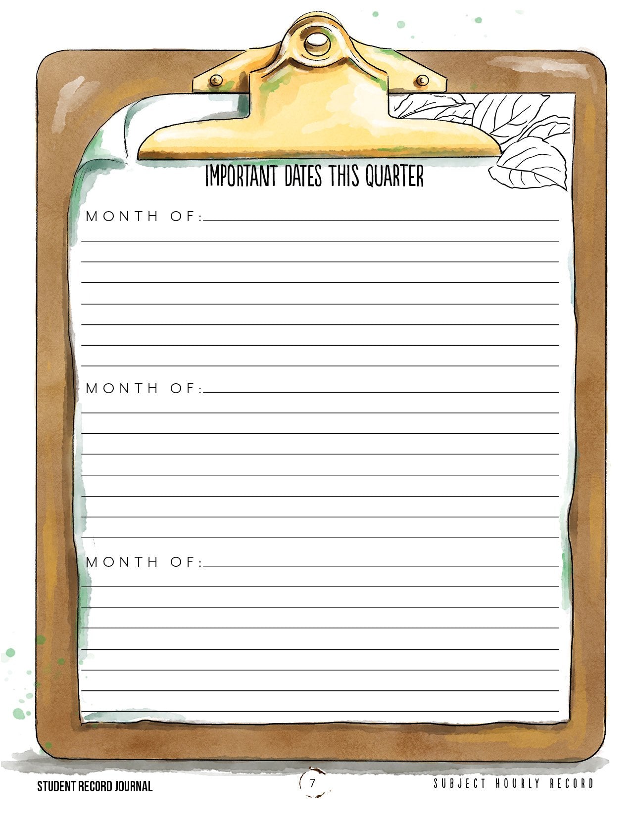 Student Tracker Digital Journal
