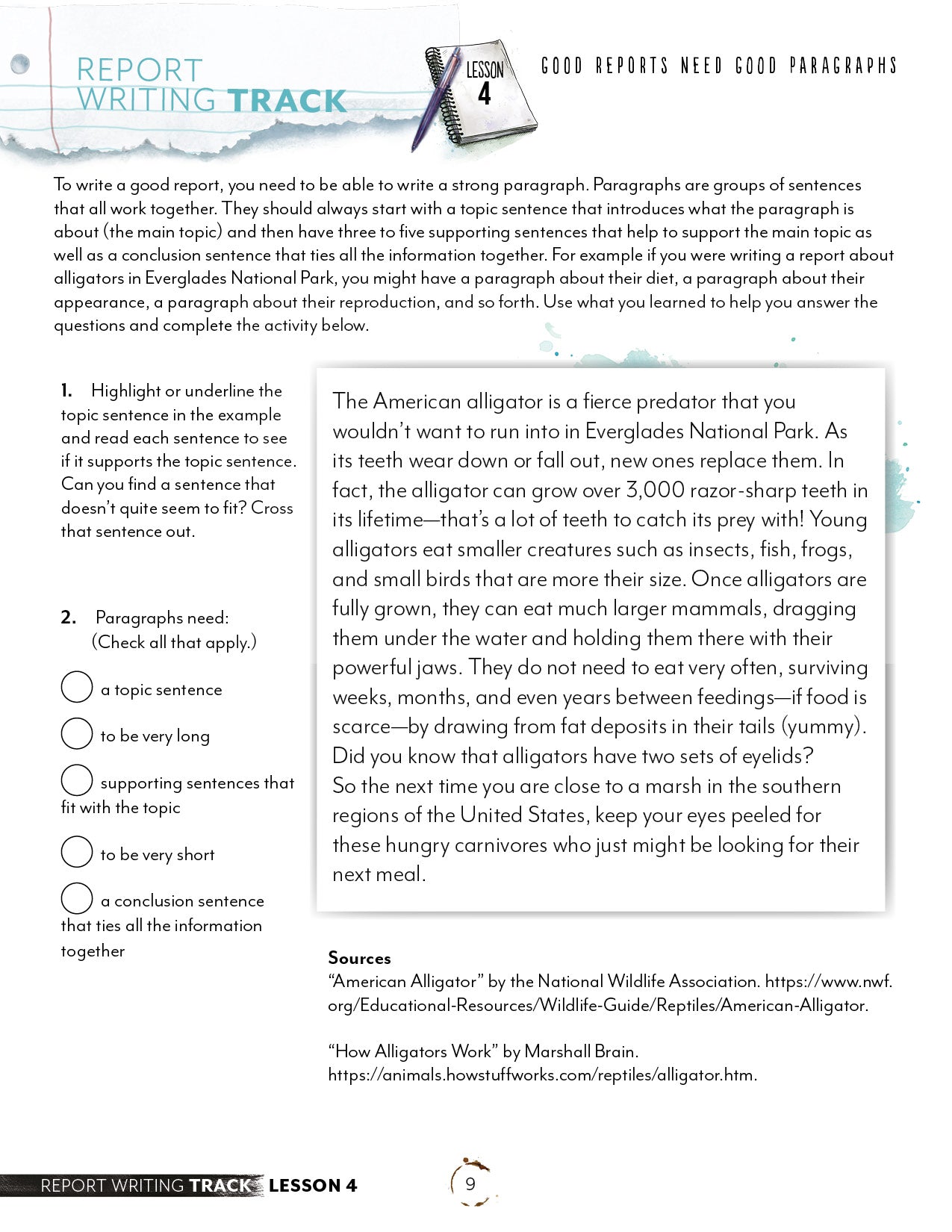 Report Digital Writing Track
