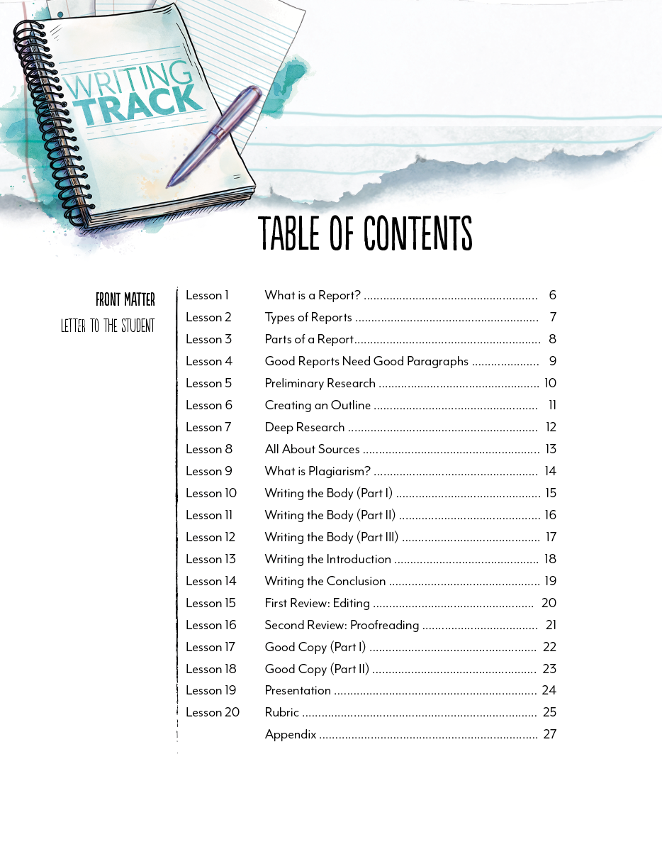 Report Digital Writing Track