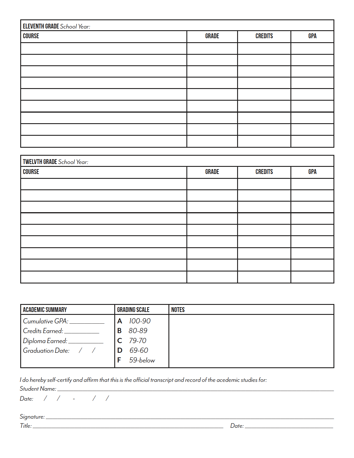 Student Tracker Digital Journal